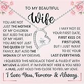 LAZYGIFT Necklace to My Wife Gift for Soulmate From Lover Husband Amazing Forever Love Necklace Jewelry Present for My Sweet Heart