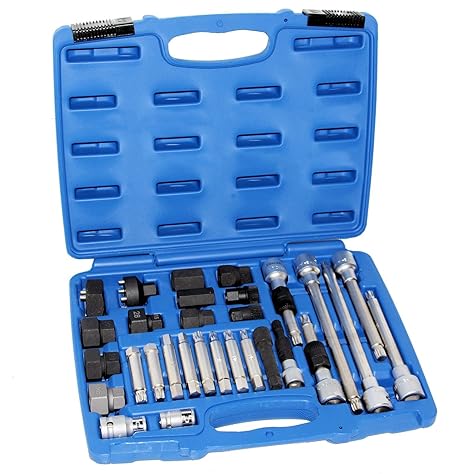 30 tlg. Lichtmaschine Steckschlüssel Universal Lichtmaschinen Werkzeug Satz für VW VAG Opel Ford BMW