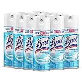 Lysol Disinfectant Spray, Sanitizing and Antibacterial Spray, For Disinfecting and Deodorizing, Crisp Linen, 12.5 Fl. Oz (Pack of 12)