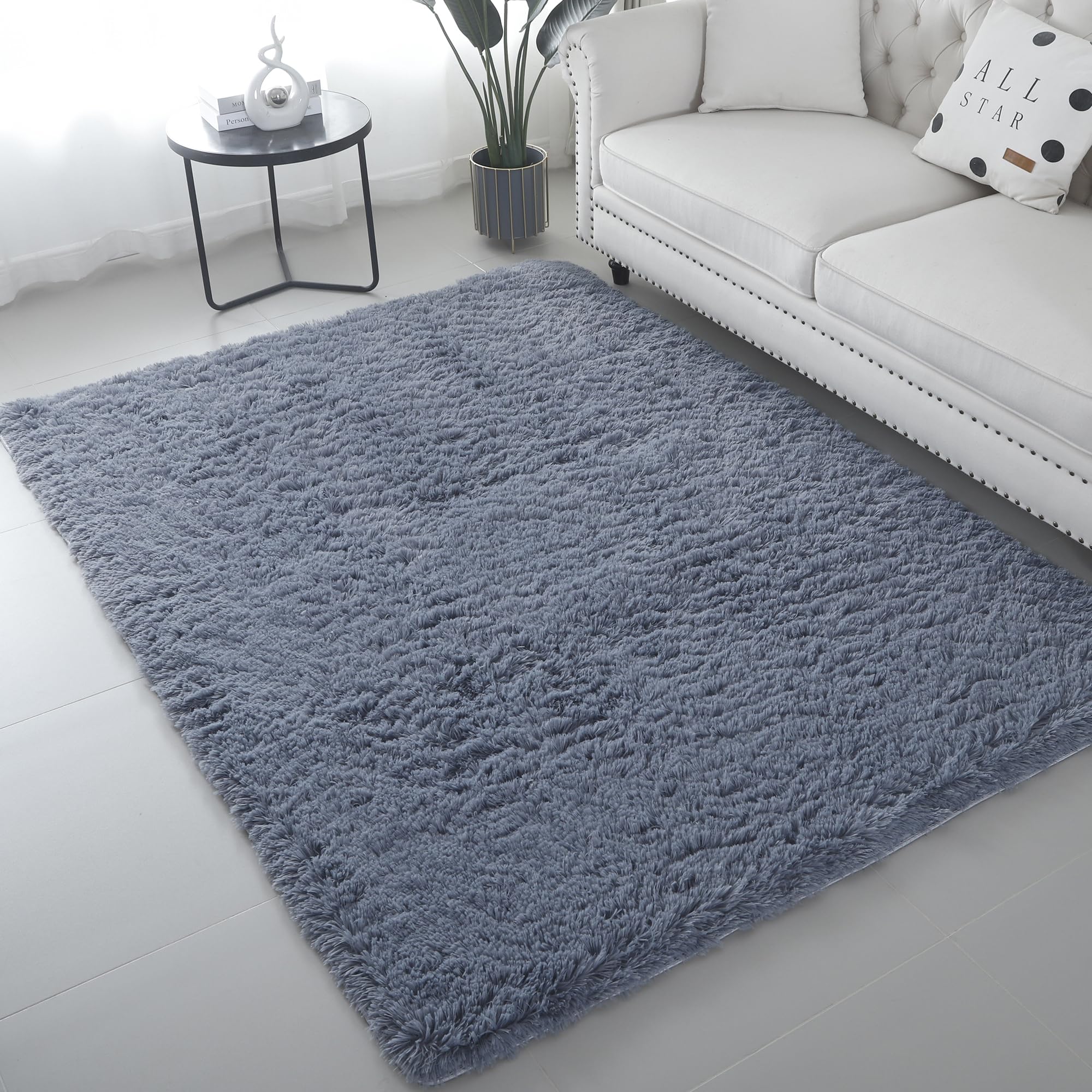 Memfeni Luxury Fluffy Area Rugs, Super Soft Shaggy 4x6 Feet Rug for ...