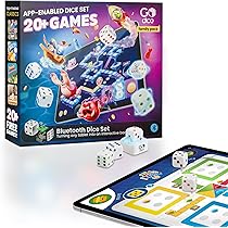 GoDice RPG Set - Dados Poliédricos Conectados Para Juegos De Rol, Compatible Con DND, Roll20