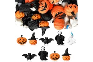 Kaemi 30 Pcs Halloween Erasers for Kids Fall Pumpkin Pencil Erasers Bulk Novelty 3D Puzzle Fun Erasers Desk Pets Treasure Box Toys for Classroom Prizes Party Favors