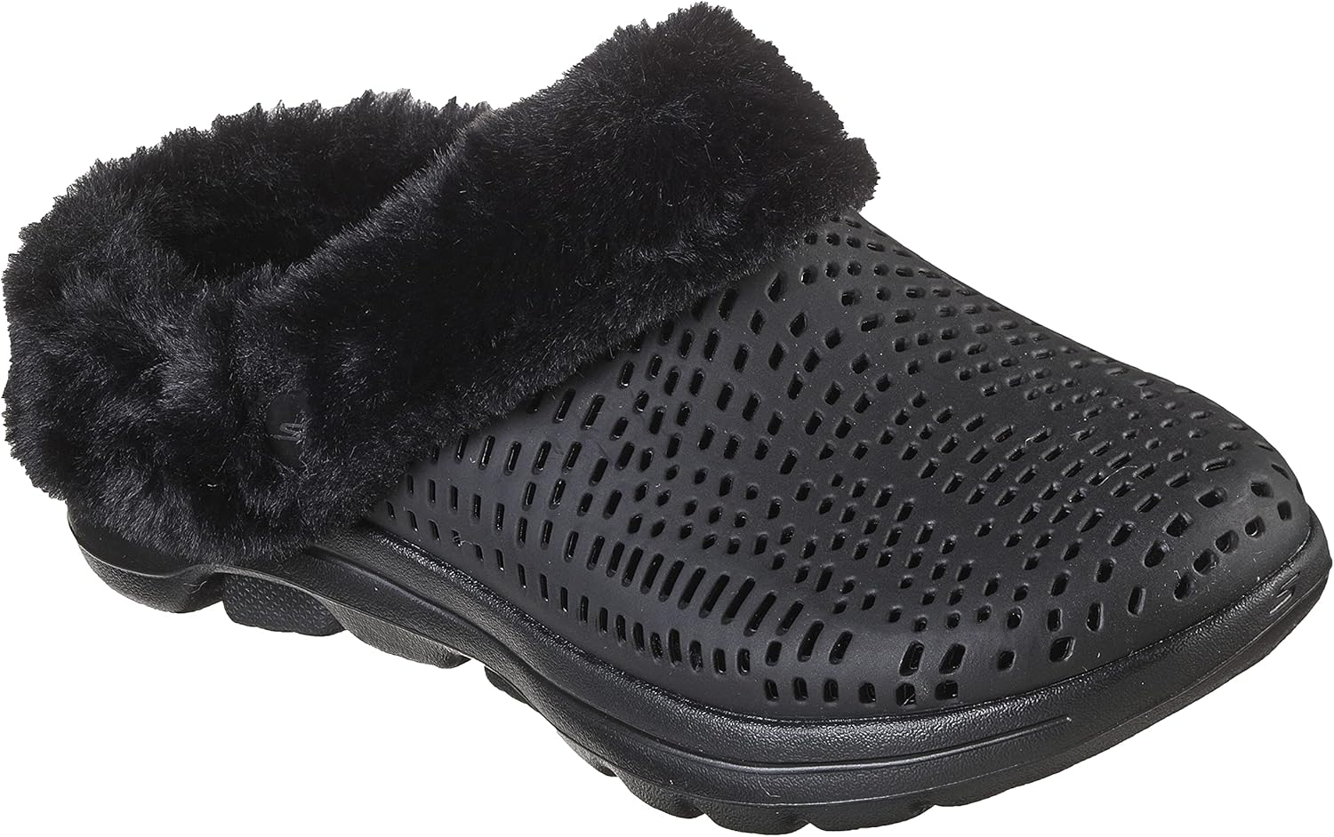 Skechers Women's Foamies Gowalk 5 Tonal Faux Fur Clog Mules & Clogs