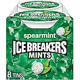 ICE BREAKERS Spearmint Sugar Free Mints Tins, 1.5 oz (8 Count)