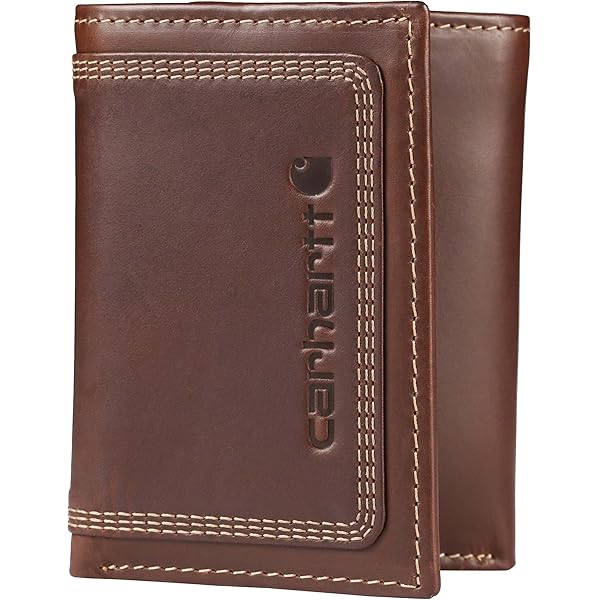 Carhartt Men's B0000208 Saddle Leather Trifold Wallet One Size