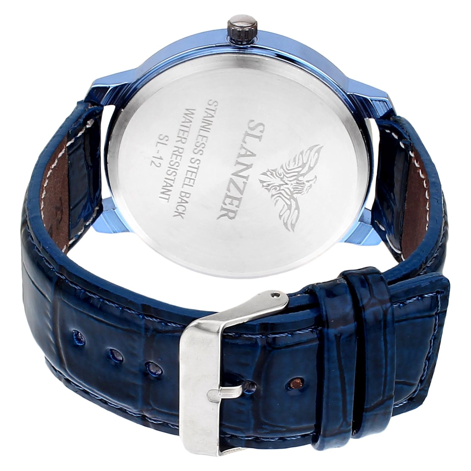 slanzer prophecy slz-0026 multicolour dial blue strap analog men's watch