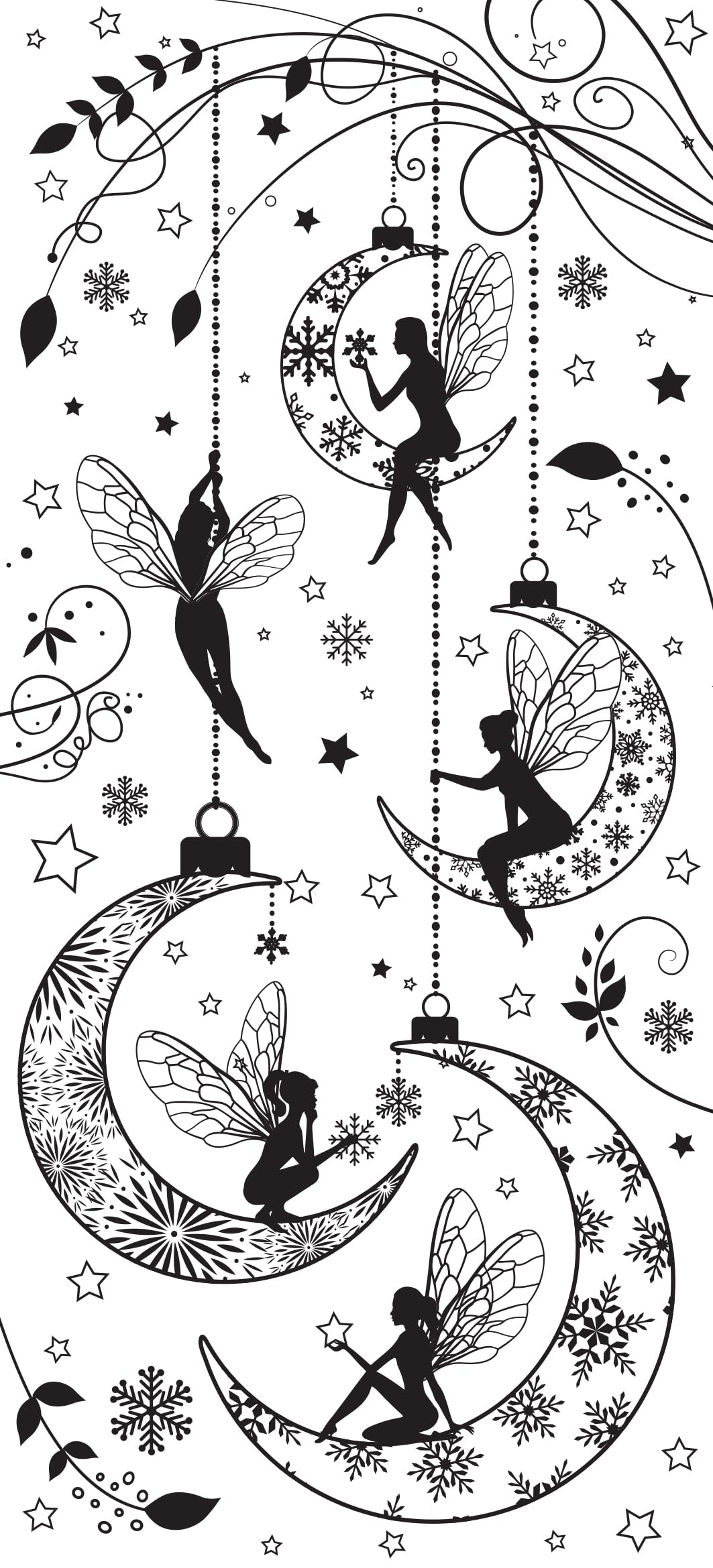 Creative Expressions Designer Boutique-Pre-Cut Stamp-Twinkling Tinkerbells, Grey Rubber, 4 in x 8 in