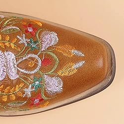 Hbeylia Cowboy Boots For Women Vintage Embroidery