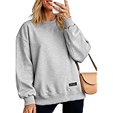 Vanmolrsa Womens Oversized Sweatshirt, Crewneck Pullover Long Sleeve Sweatshirt for Women Fall&Winter Tops 2025