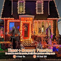 Vivideal 100 LED Halloween Lights Outdoor, 33ft