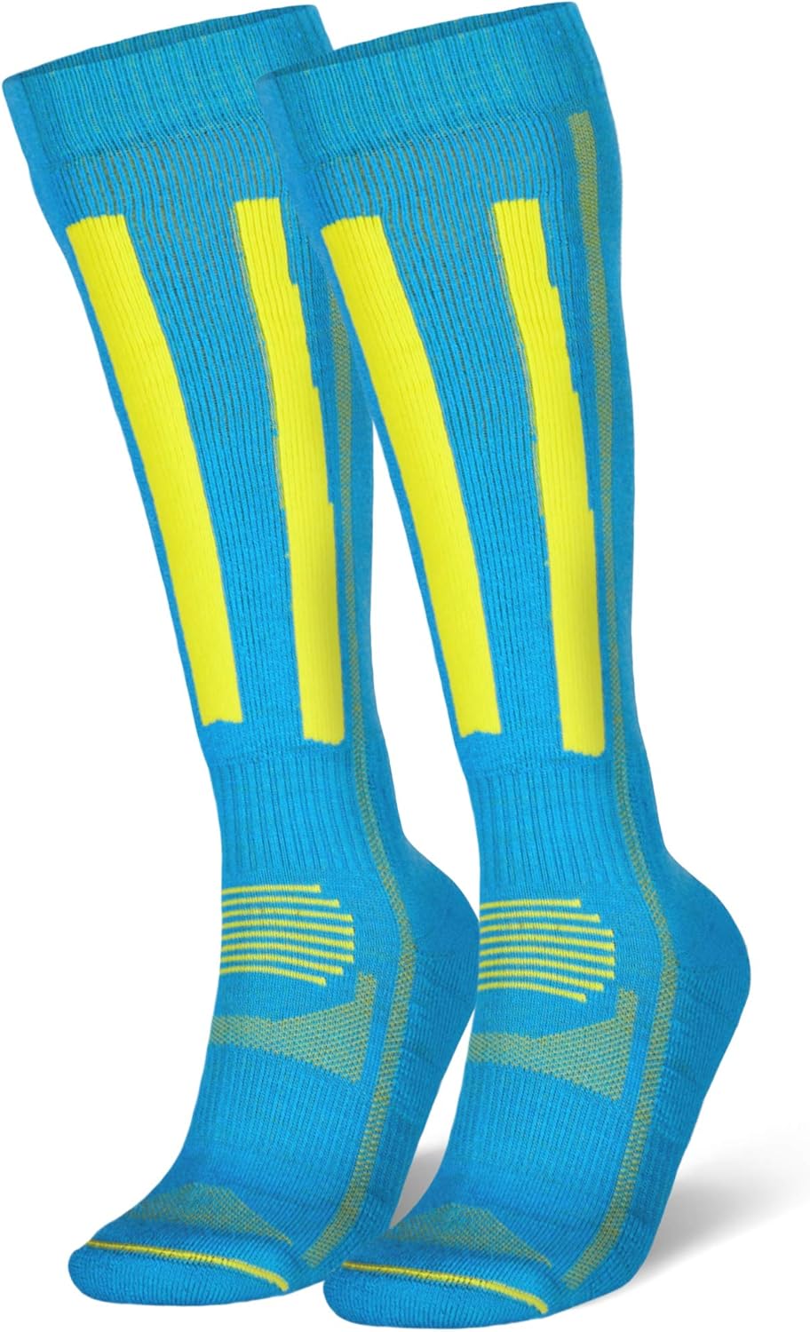 DANISH ENDURANCE Alpine Ski Performance Socks 1 Pack, for Men & Women, Shin, Padding, Thermal