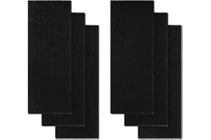KOTESLLOE Carbon Filters for Litter Box Automated, 6 Pack Replacement Filters 9"×3" Thickened Type, Activated Carbon Filters Absorb Odor & Dust Control Moisture
