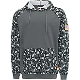 VATRENUS FR Hoodies for Men 7.5oz Cotton Camo Two-Tone Flame Resistant Pre-Washed Fire Retardant Welding Sweatshirt