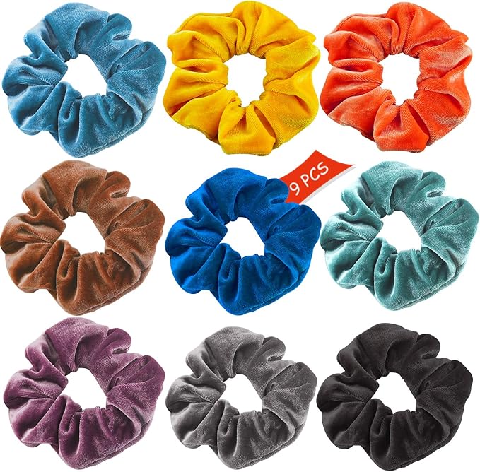 Velvet Ponytail Hair Elastics Hair Bands Scrunchies WithFashion Simple