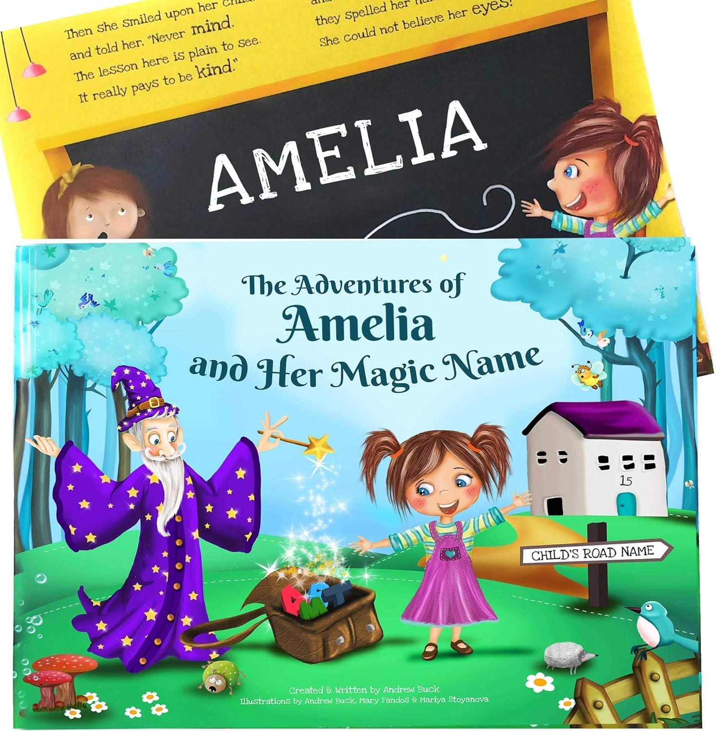 book with child's name in story