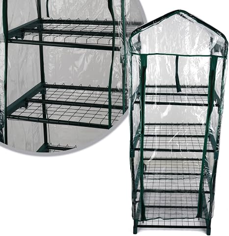 Kingfisher GHPRO Premium - Invernadero de 4 Niveles, Transparente ...