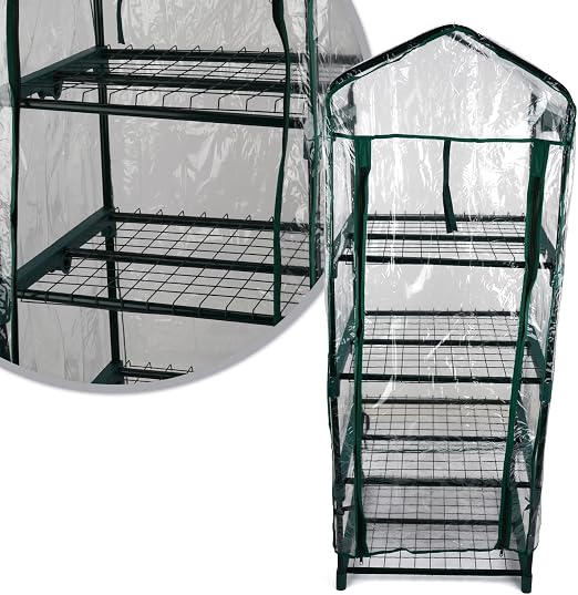 Kingfisher GHPRO Premium - Invernadero de 4 Niveles, Transparente ...