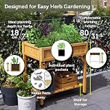 VegTrug 8 Pocket Herb Planter Natural – Raised Bed for Herbs view 6