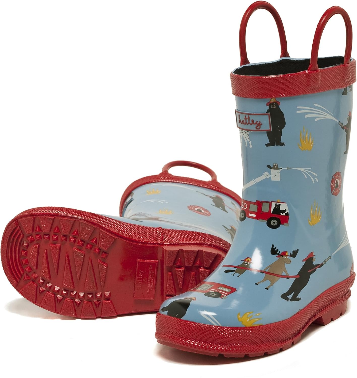 Hatley Little Boys' Childrens Rubber Boot Rescue Animals