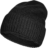 ZTL M/L/XL/XXL Beanie Hats for Men 30% Merino Wool Knit Hat, Winter Hats for Women Thick Warm Lined Cold Weather Skull Cap