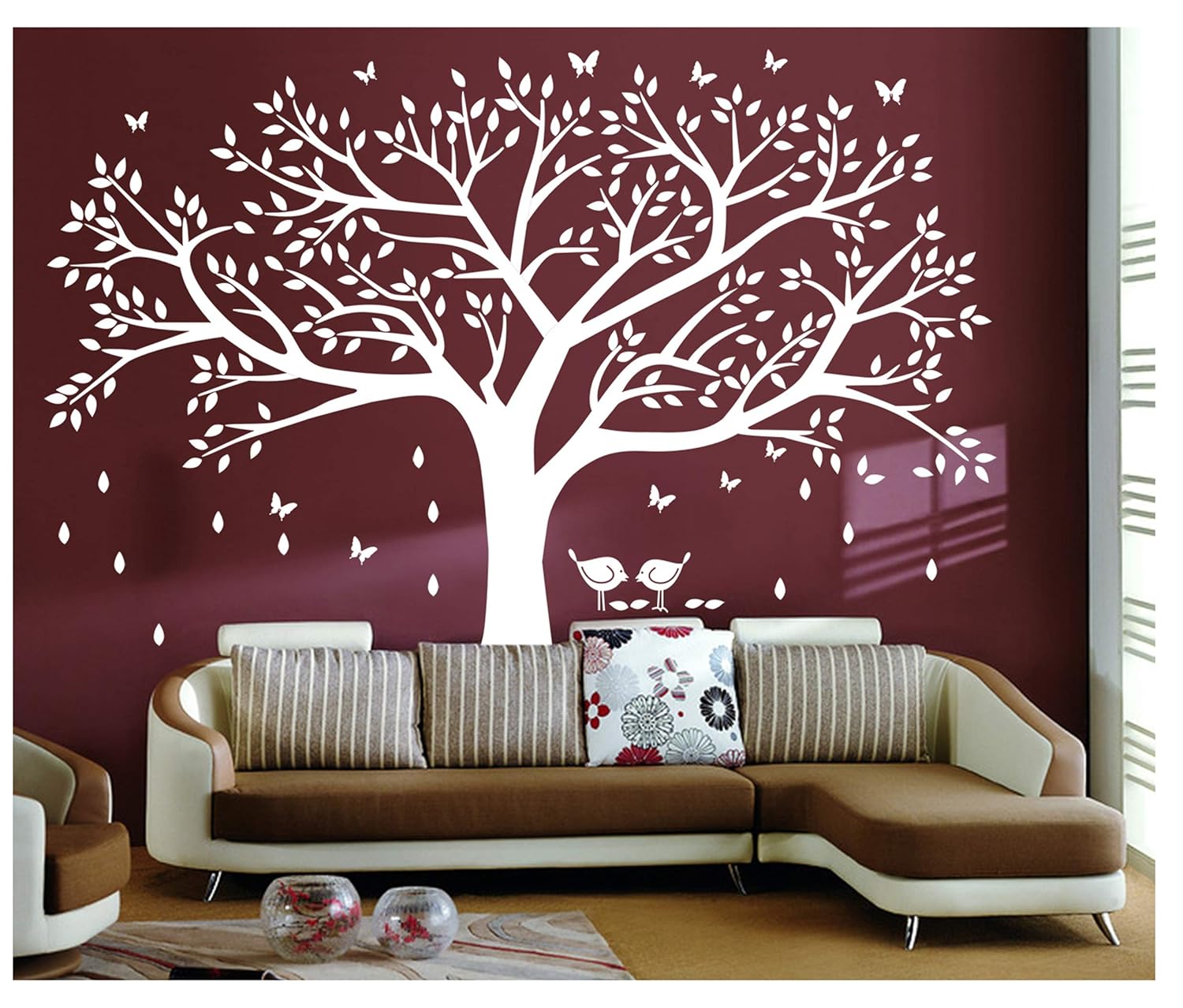 Bdecoll Tree Wall Sticker Art,Large Diy Family Tree Wall Art Paper