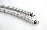 Xcel Home M10 x 1/2 BSP Flexible Tap Connectors 400mm Pair Braided Stainless view 8