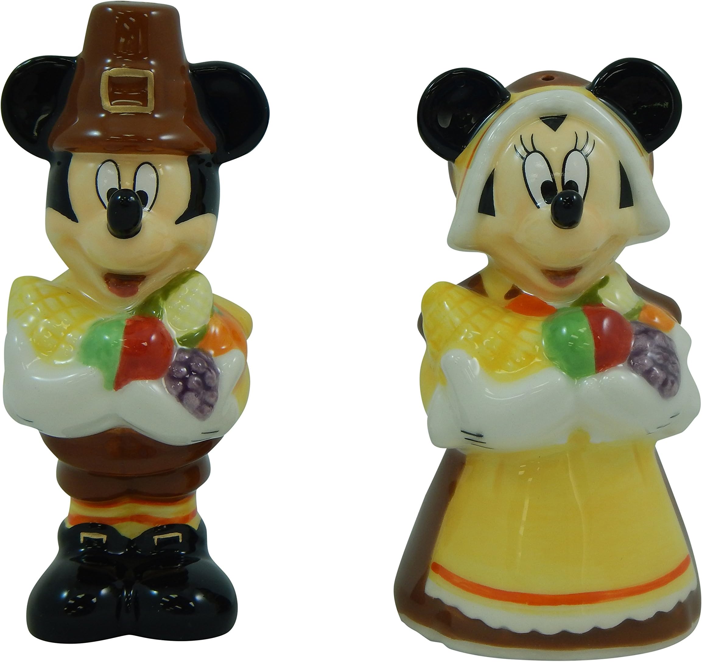 Disneys Mickey & Minnie Mouse Thanksgiving Salt & Pepper Shaker Set by Disney Parks
