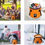 KAHEIGN 12L Folding Water Bucket Portable Collapsible Wash Basin Camping view 7