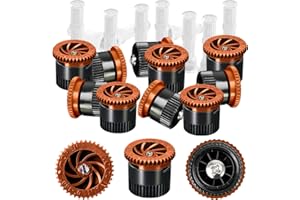 HolyMaji 10 Pieces Variable Arc Nozzle, Replacement Pop-up Sprinkler Heads Compatible with Most of Adjustable Pop Up Sprinkler Spray Head for Garden Lawn Irrigation (8AN)