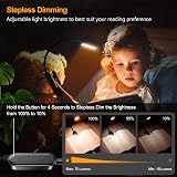 Gritin 16 LED Reading Light Book Lamp USB C Rechargeable Eye Protection view 3