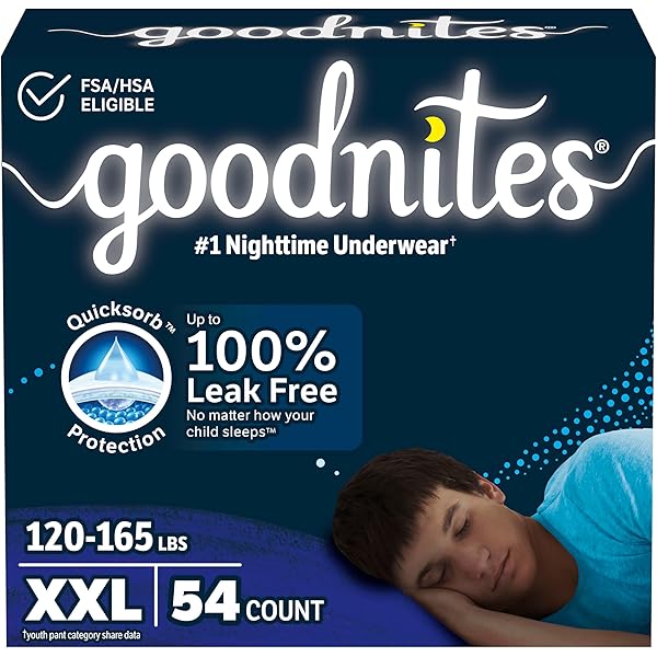 Amazon.com: Goodnites Girls' Nighttime Underwear, Size XXL (120