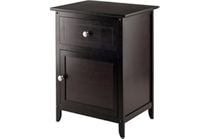 Winsome Eugene Accent Table, 18.90"W x 14.96"D x 25"H, Espresso