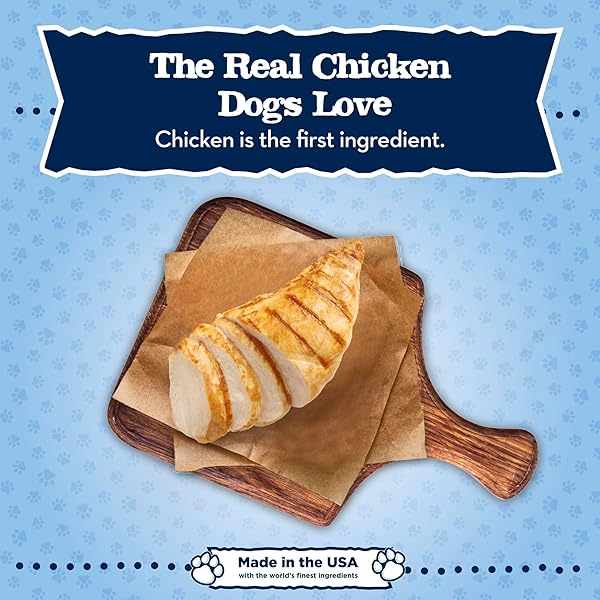BLUE BUFFALO BABY BLUE NATURAL DRY FOOD FOR PUPPIES, HEALTHY GROWTH FORMULA WITH DHA, SAVORY CHICKEN RECIPE, 4-LB. BAG