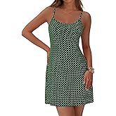 NOLLSOM Spring Dresses for Women 2026 Casual Spaghetti Strap Bodycon Mini Dress Beach Vacation Outfit
