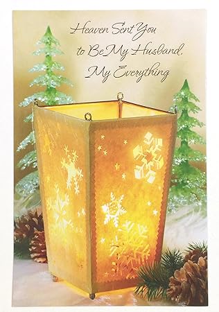 Amazon.com: Christmas Card for Husband Religious(Heaven Sent You to Be My Husband My Everything