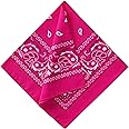 Large Bandana Headband - Handkerchief Bandanas for Men & Women - Paisley Bandana Pack - Cowboy Scarf
