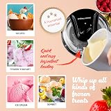 Andrew James 1.5L Ice Cream Gelato Sorbet Machine Home Black 20 Mins view 5