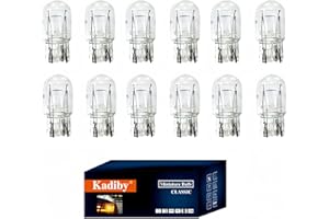Kadiby 12 Pack 7443 Bulb 7444 T20 W21/5W 7443LL Brake/Tail Light Bulbs/Turn Signal Long Life Daytime Running Lamp(DRL) for RA