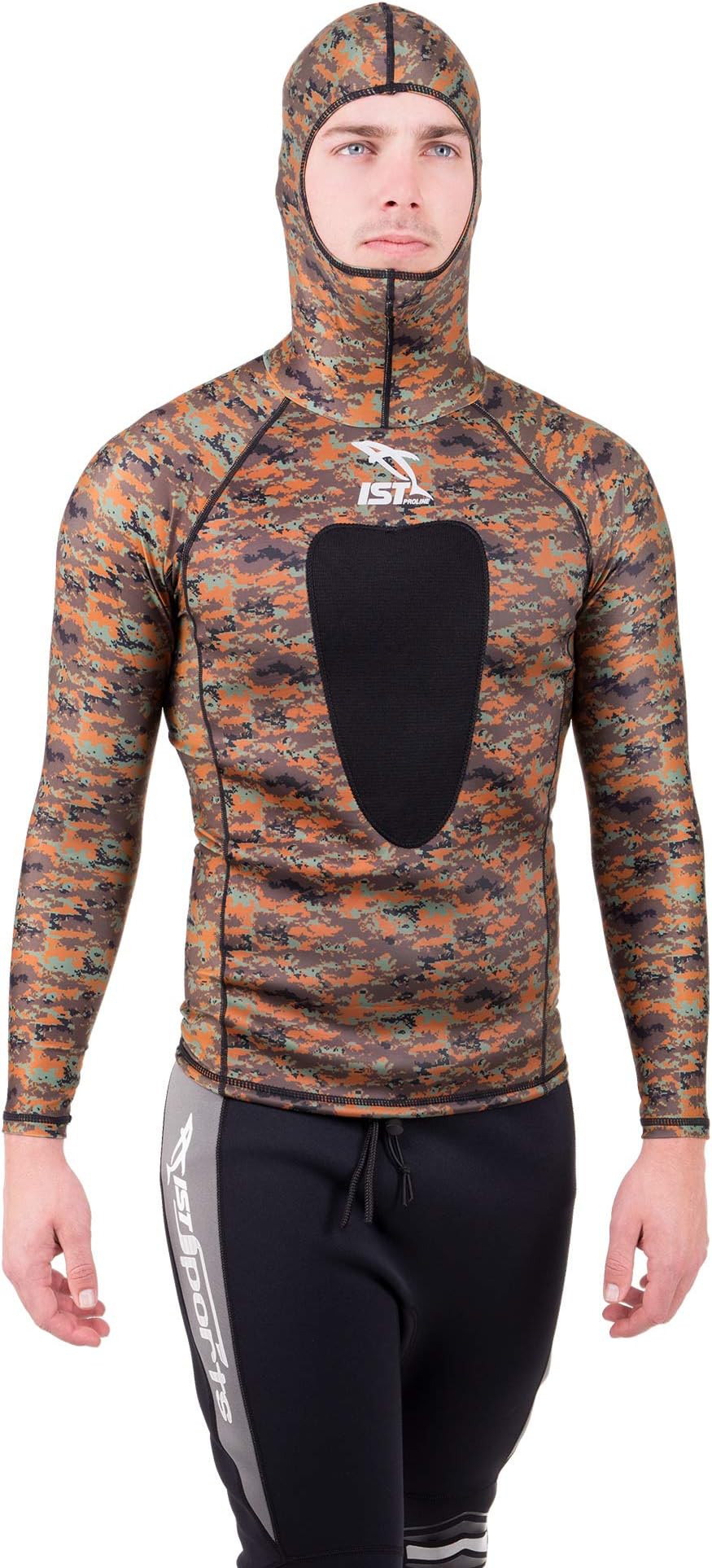 IST Hooded Spearfishing Rashguard with Loading Pad