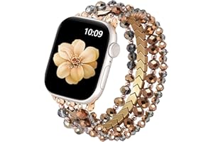 Lerobo Beaded Bracelet Band Compatible with Apple Watch 42mm/41mm/40mm/38mm/44mm/45mm/46mm for iWatch Series 11 10 9 8 7 6 5 