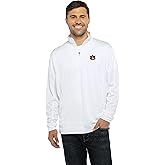 Vantage Apparel Men's Standard Collegiate Micro Mesh Performance Black 1/4 Zip Pullover
