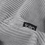 icon Kingston Cord Bean Bag Set of 2 Dawn Grey Large with Filling Included view 7