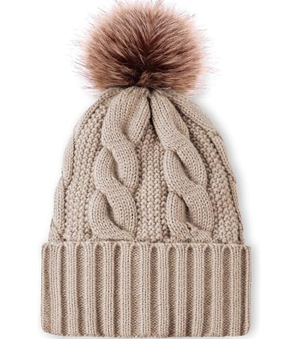Amazon.com: Womens Winter Thermal Knitted Beanie Hat with  display picture 1