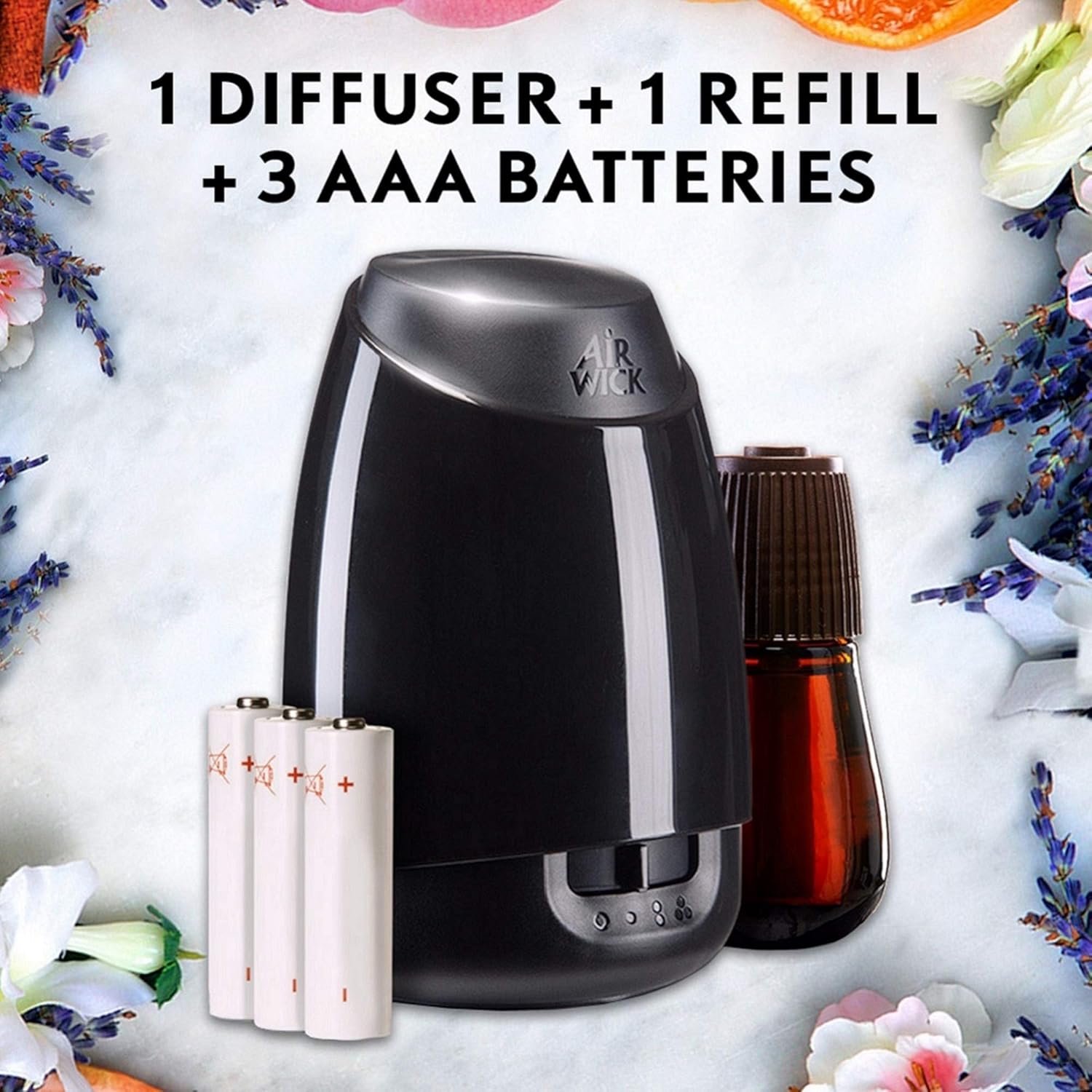 Air Wick Essential Mist, Essential Oil Diffuser Refill, Lavender & Almond Blossom, 3 Count, Air Freshener: Health & Personal Care