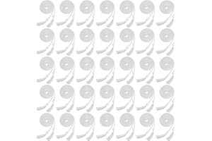 Conagel 35 Pieces Graduation Honor Cord Rayon Braided Cords Yard Honor Cord with Tassels Bulk for Bachelor Gown Decoration Graduates Photography (White)