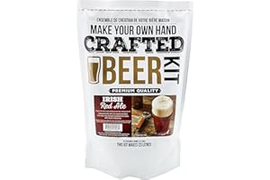 ABC Crafted Series Beer Making Kit | Beer Making Ingredients for Home Brewing | Yields 6 Gallons of Beer | (Irish Red Ale)
