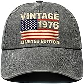 Acotxber 50th Birthday Gifts for Him 1976 for 50 Year Old Man Husband Dad - Adjustable 50th Bday Baseball Cap