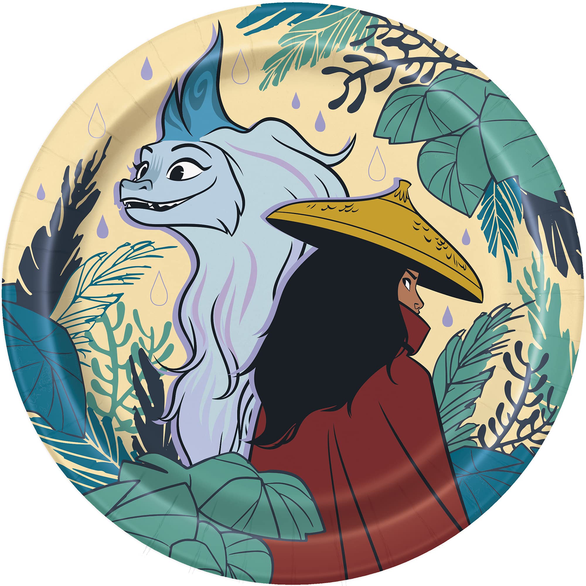 Unique Disney Raya and the Last Dragon 7 Inch Paper Plates (8 ct)