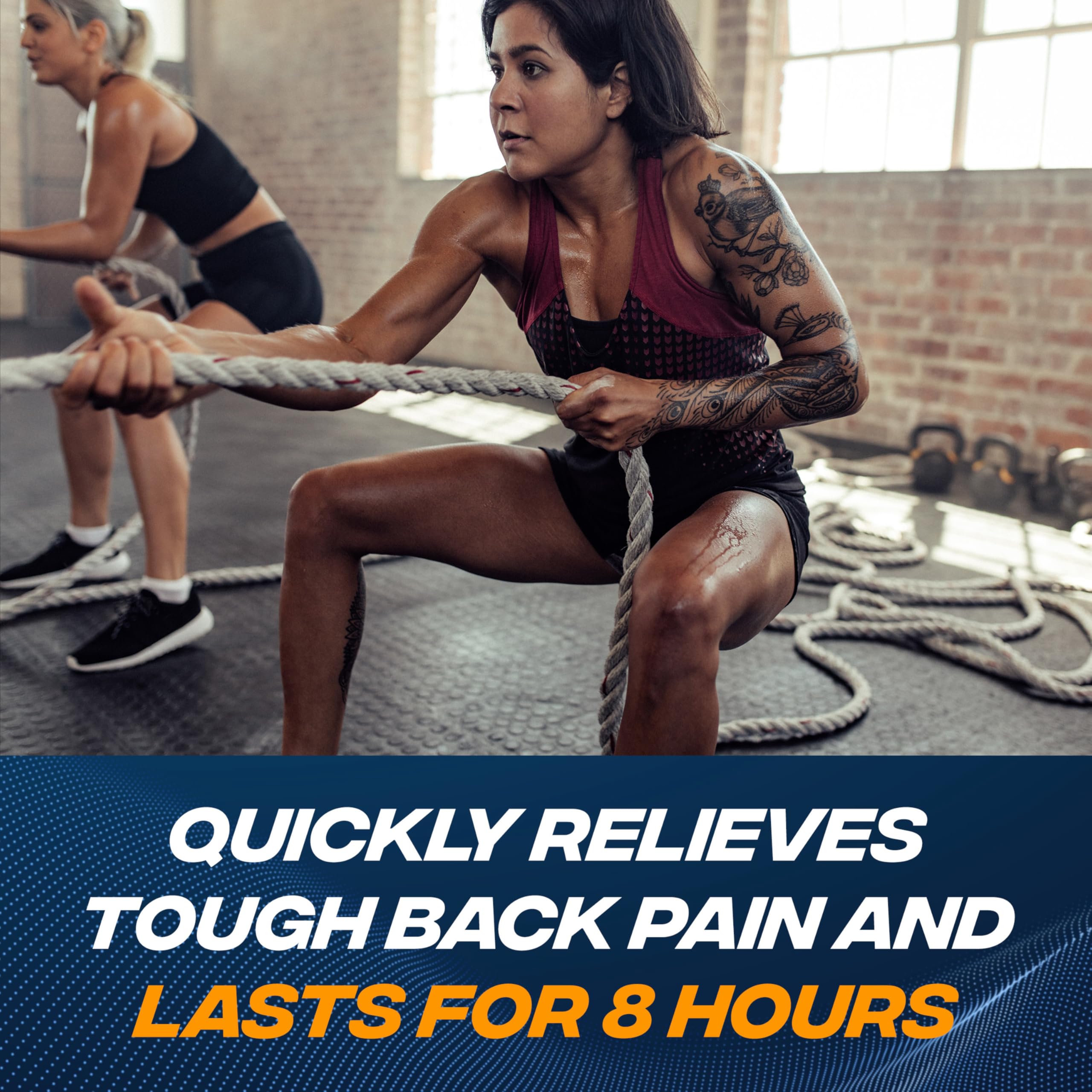 Advil Dual Action Back Pain Caplets Delivers 125mg Ibuprofen and 250mg Acetaminophen Per Dose for 8 Hours of Back Pain Relief - 144 Count