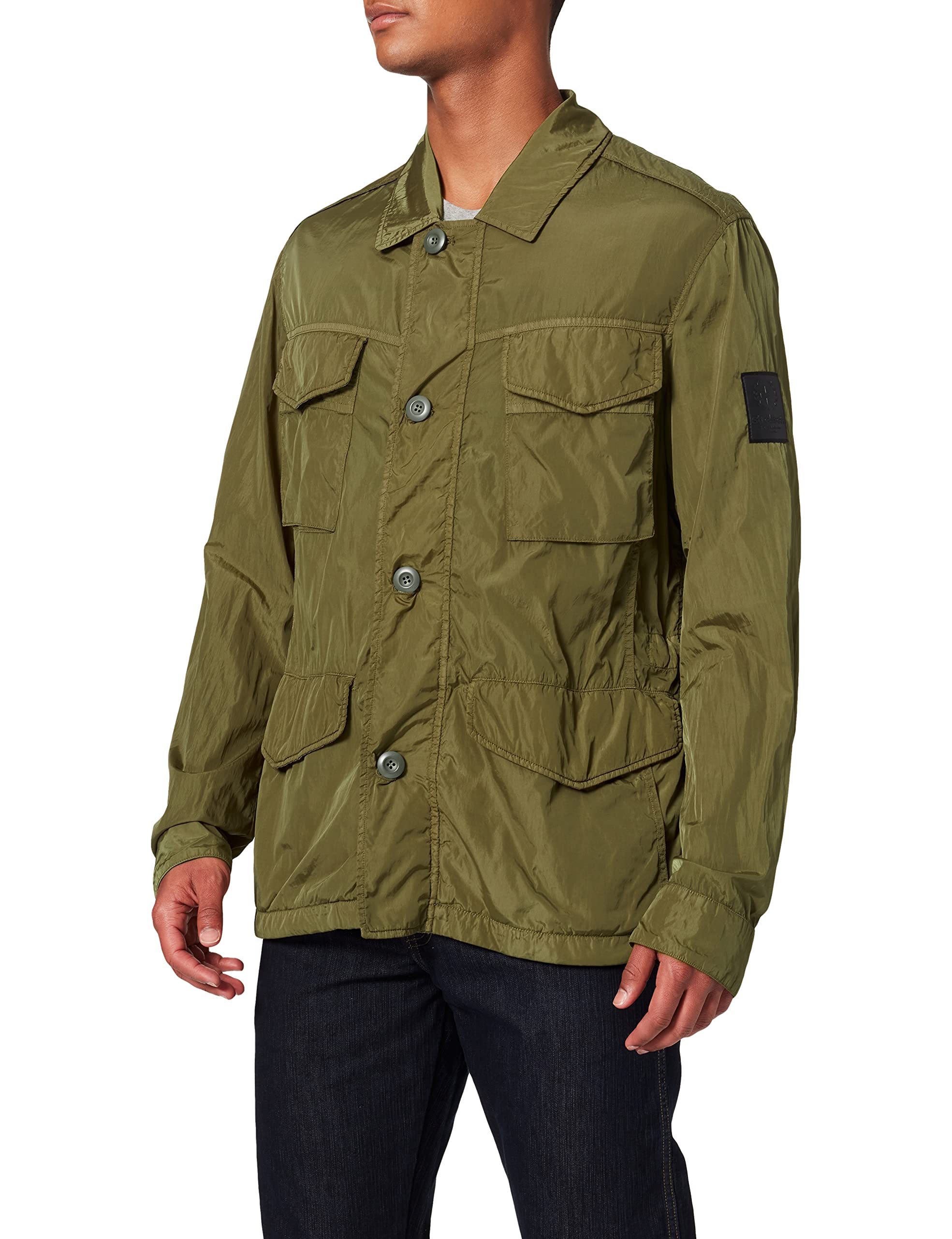 Strellson Premium Men's S.c. Hunter-d Jacket, Green (Dark Green 303), Medium (Size: 48)